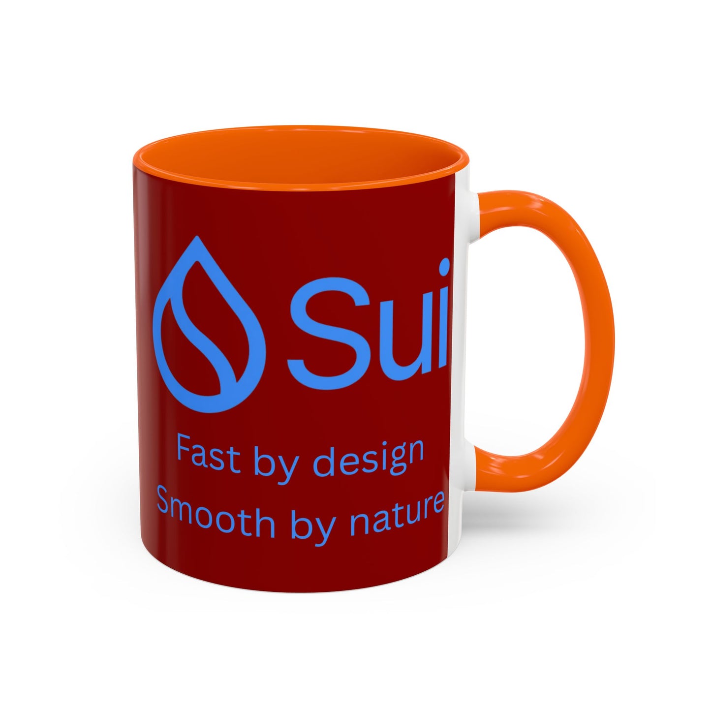 SUI Red Accent Mug by cypherpunkgear.com