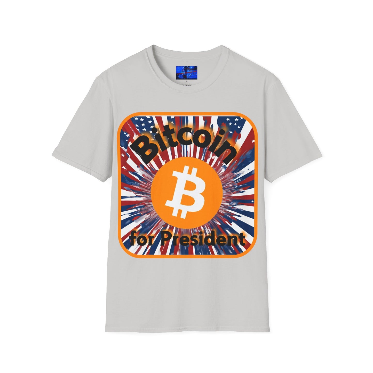 Bitcoin (BTC) for President USA LTcolors Unisex T-Shirt by cypherpunkgear