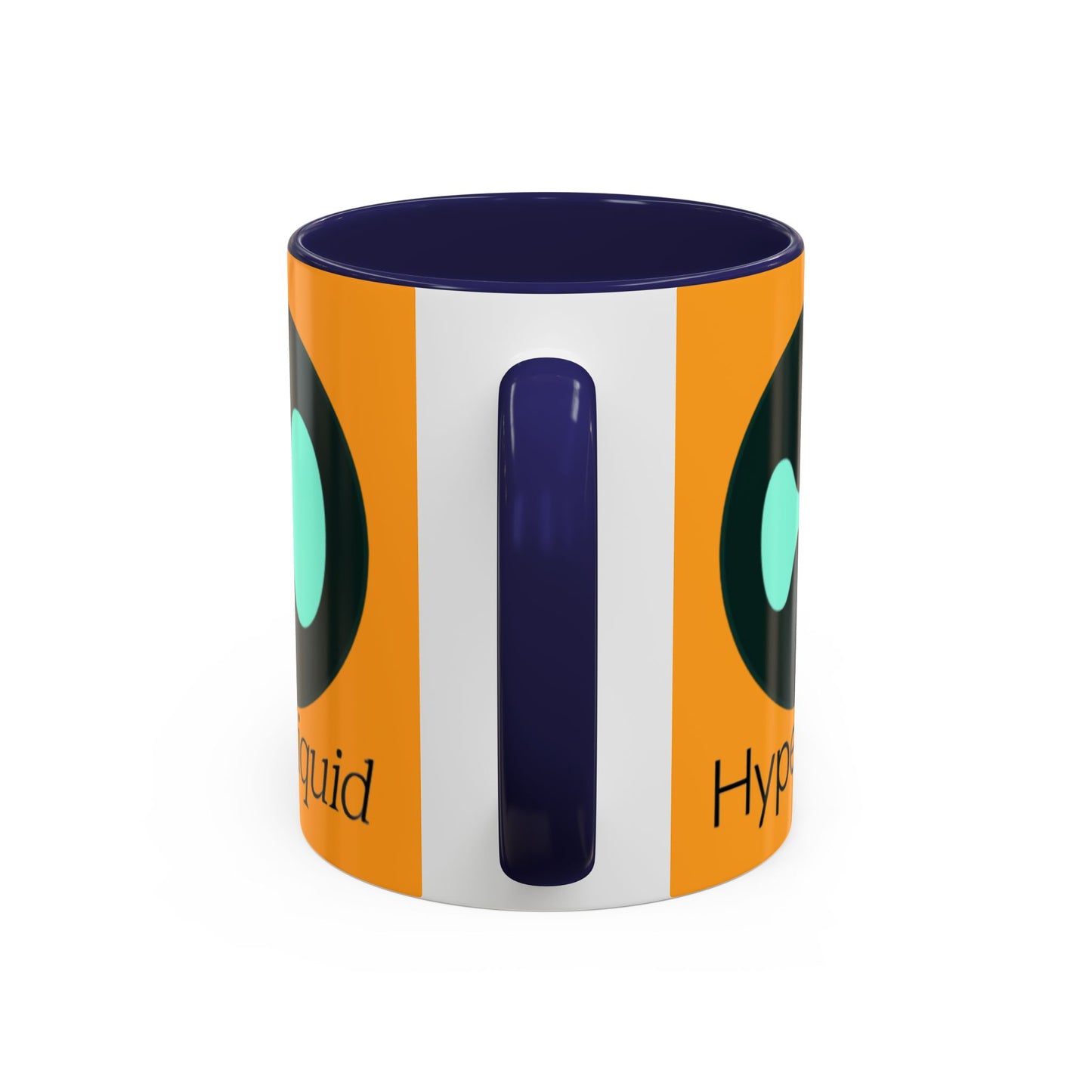 Hyperliquid Black font Orange Accent Mug by cypherpunkgear.com