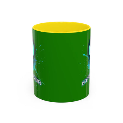HYPE Drip Green Accent Mug by cypherpunkgear.com