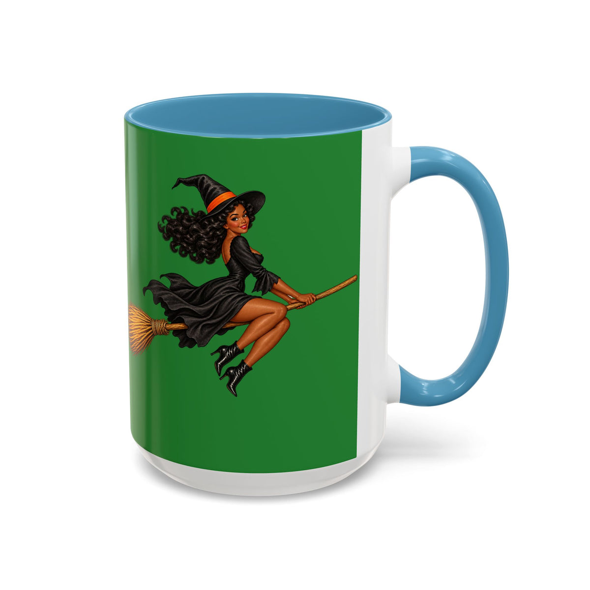 Velvet Vex Green Accent Mug by CreepyCrafts.boo