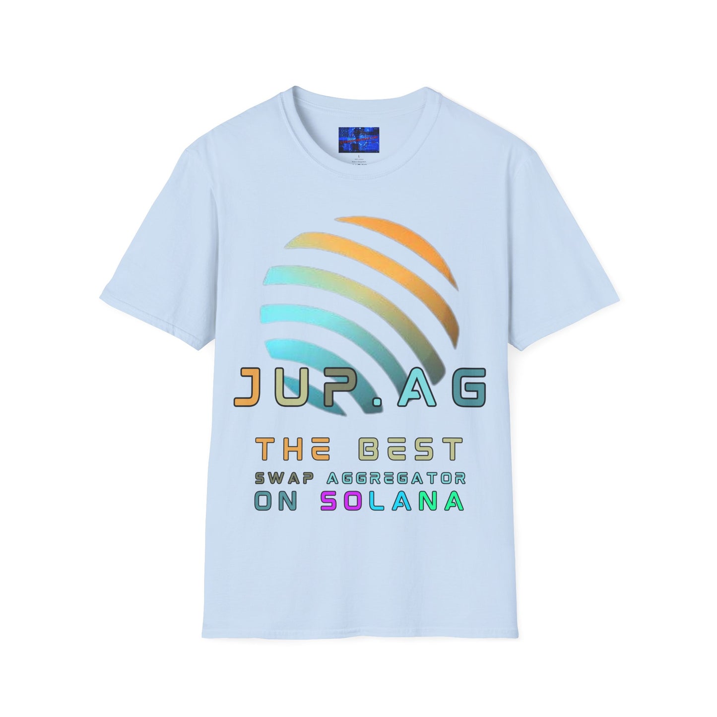 Jupiter (JUP) the best aggregator on Solana Light colors Unisex T-Shirt by cypherpunkgear.com