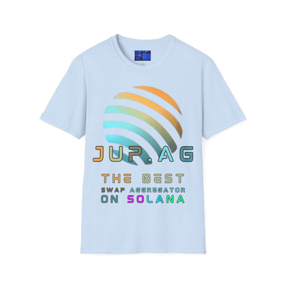 Jupiter (JUP) the best aggregator on Solana Light colors Unisex T-Shirt by cypherpunkgear.com