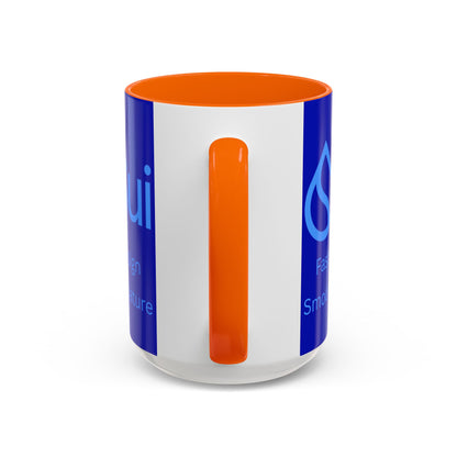 SUI Dark Blue Accent Mug by cypherpunkgear.com
