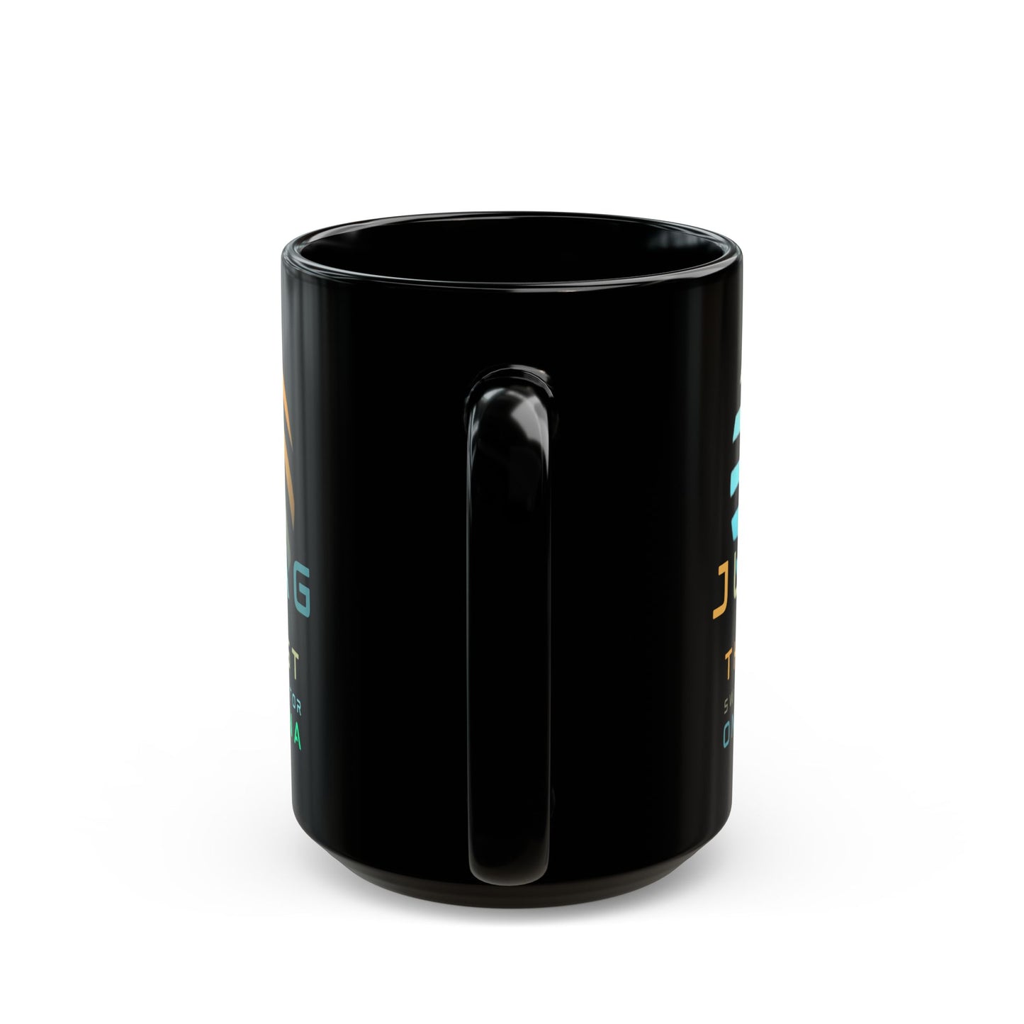 Jupiter (JUP) the best aggregator on Solana Black Mug by cypherpunkgear.com