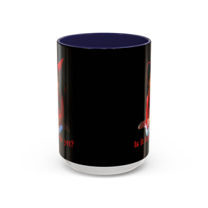 Is it Samhain yet? Black Accent Mug by CreepyCrafts.boo