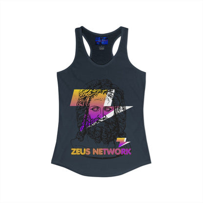 Zeus Network Women's Racerback Tank Top by cypherpunkgear.com
