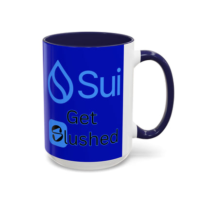 Sui: Get Slushed Dark Blue Accent Mug by cypherpunkgear.com