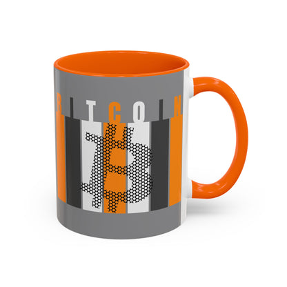 Bitcoin (BTC) Freedom Accent Mug by cypherpunkgear.com