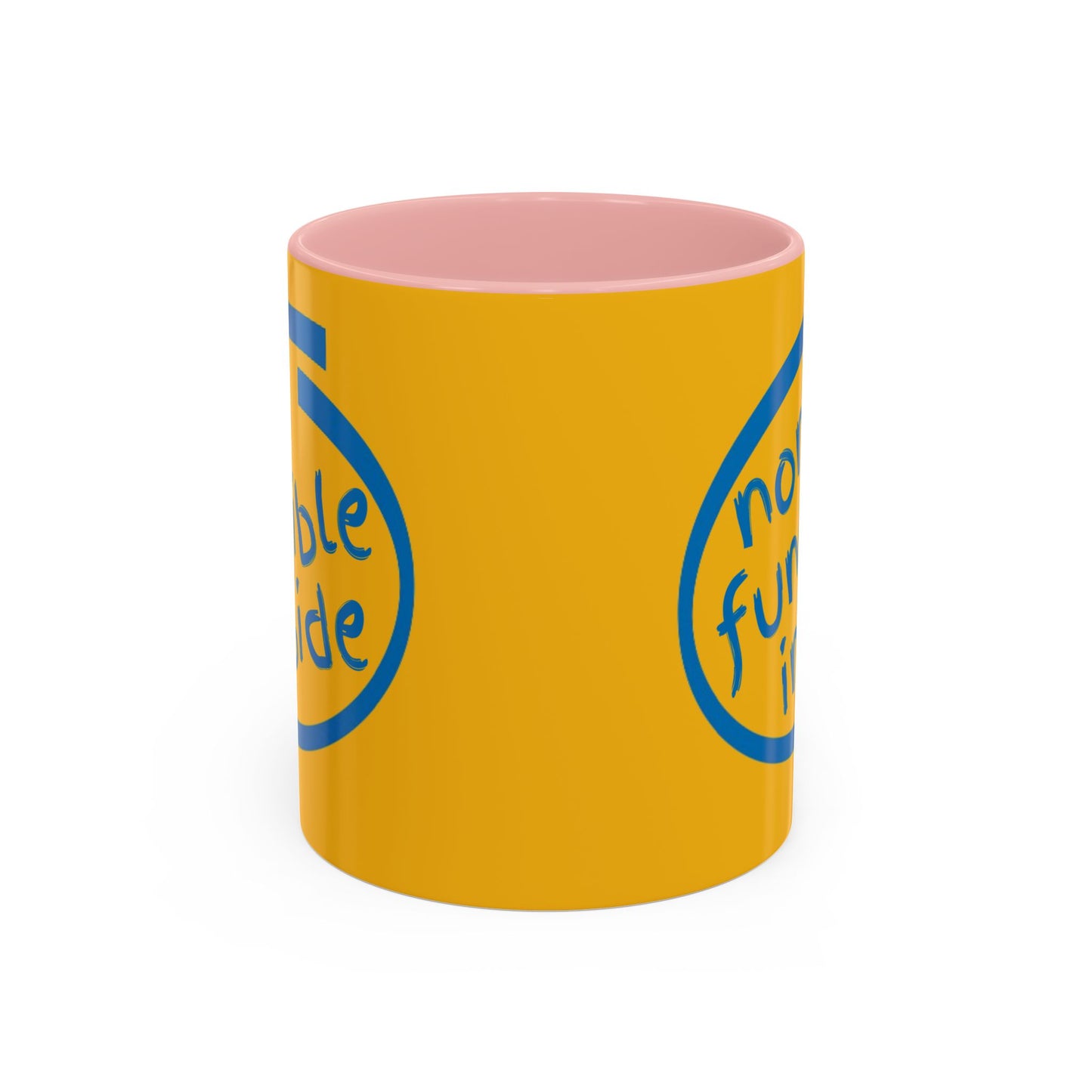 Non-Fungible Inside Yellow Accent Mug by cypherpunkgear.com
