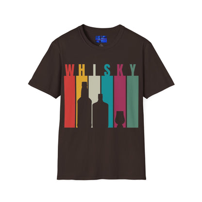 Whisky spelled without an 'e' Dark colors Unisex T-Shirt by cypherpunkgear.com