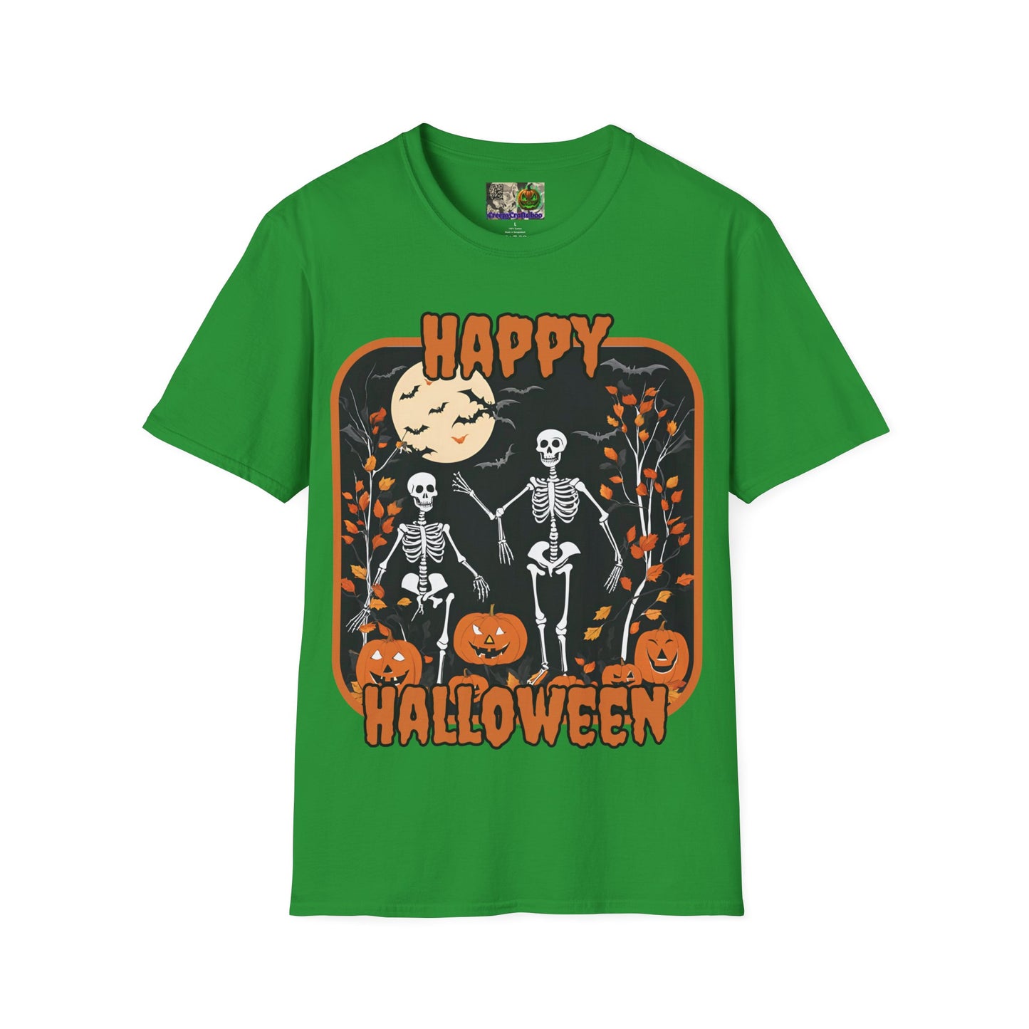 Spooktacular Skeletons of Halloween Dark colors Unisex T-shirt by CreepyCrafts.boo