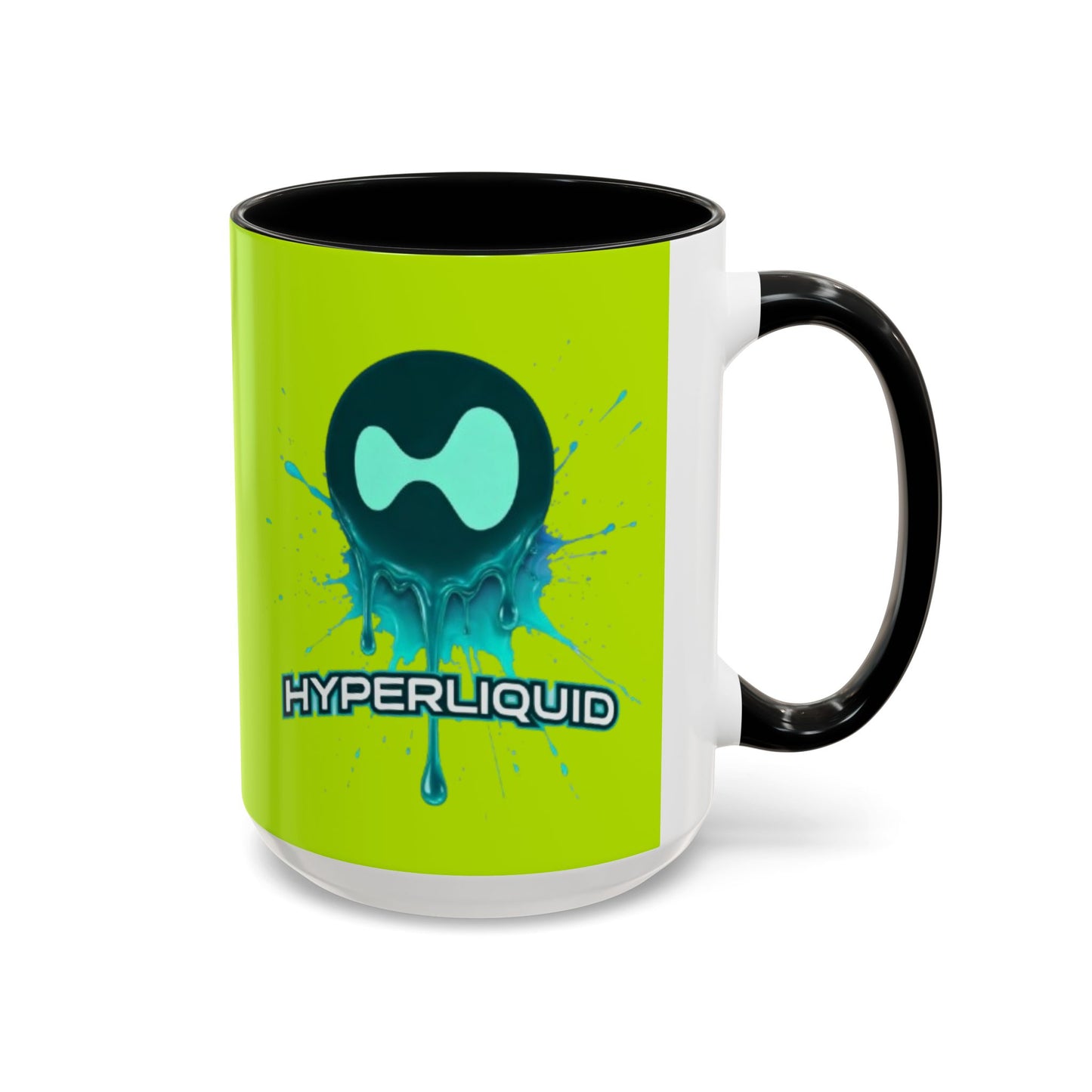 HYPE Drip Yellow Accent Mug by cypherpunkgear.com