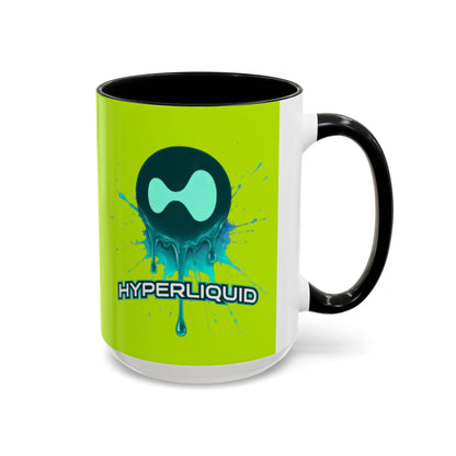 HYPE Drip Yellow Accent Mug by cypherpunkgear.com