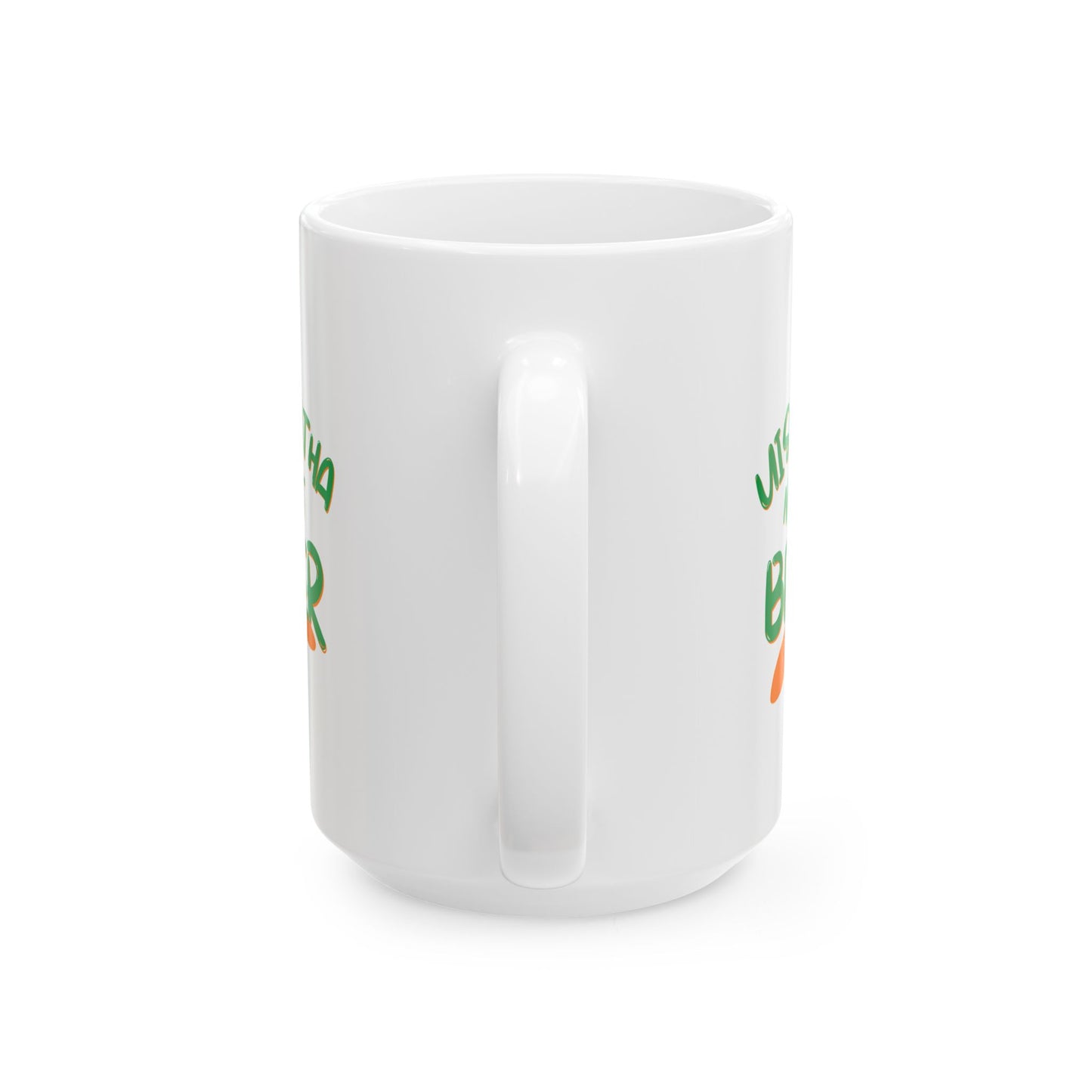 Uisce Beatha makes it better Green font White Mug by cypherpunkgear.com
