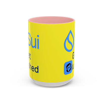 Sui: Get Slushed Yellow Accent Mug by cypherpunkgear.com