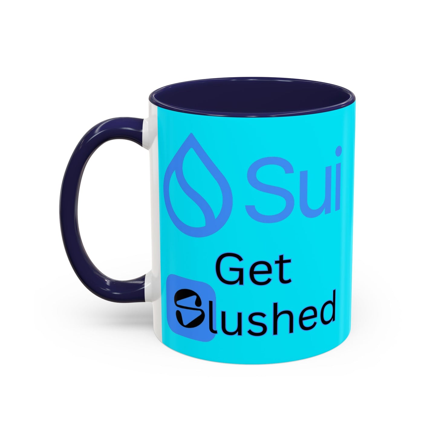 Sui: Get Slushed Light Blue Accent Mug by cypherpunkgear.com