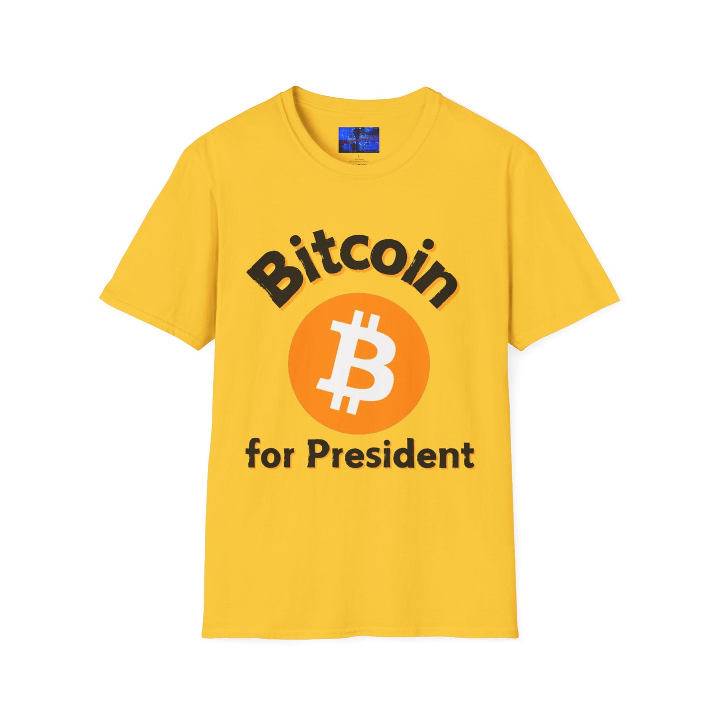 Bitcoin (BTC) for President LTcolors Unisex T-Shirt by cypherpunkgear