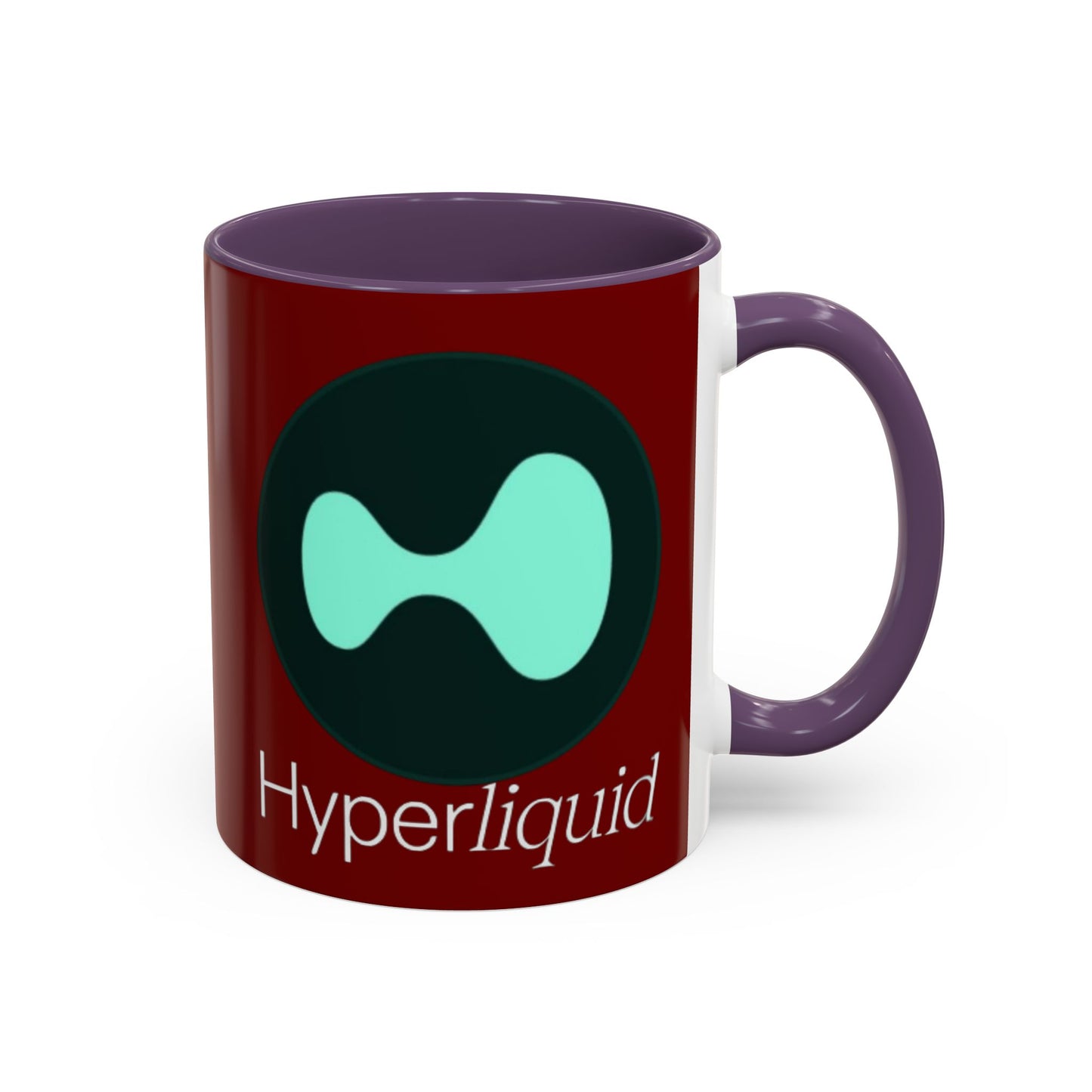 Hyperliquid White font Red Accent Mug by cypherpunkgear.com