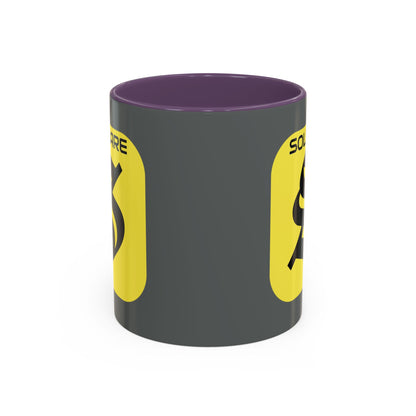 SolflareLogo Grey Accent Mug by cypherpunkgear.com