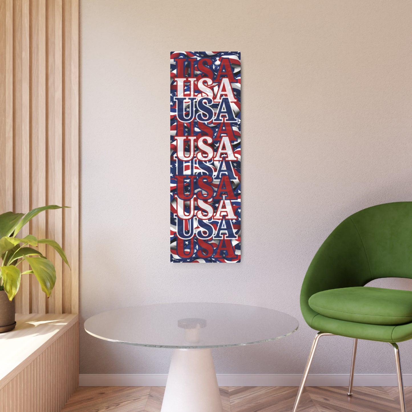 USA! USA! USA with a touch of transparency Metal Art Sign by cypherpunkgear