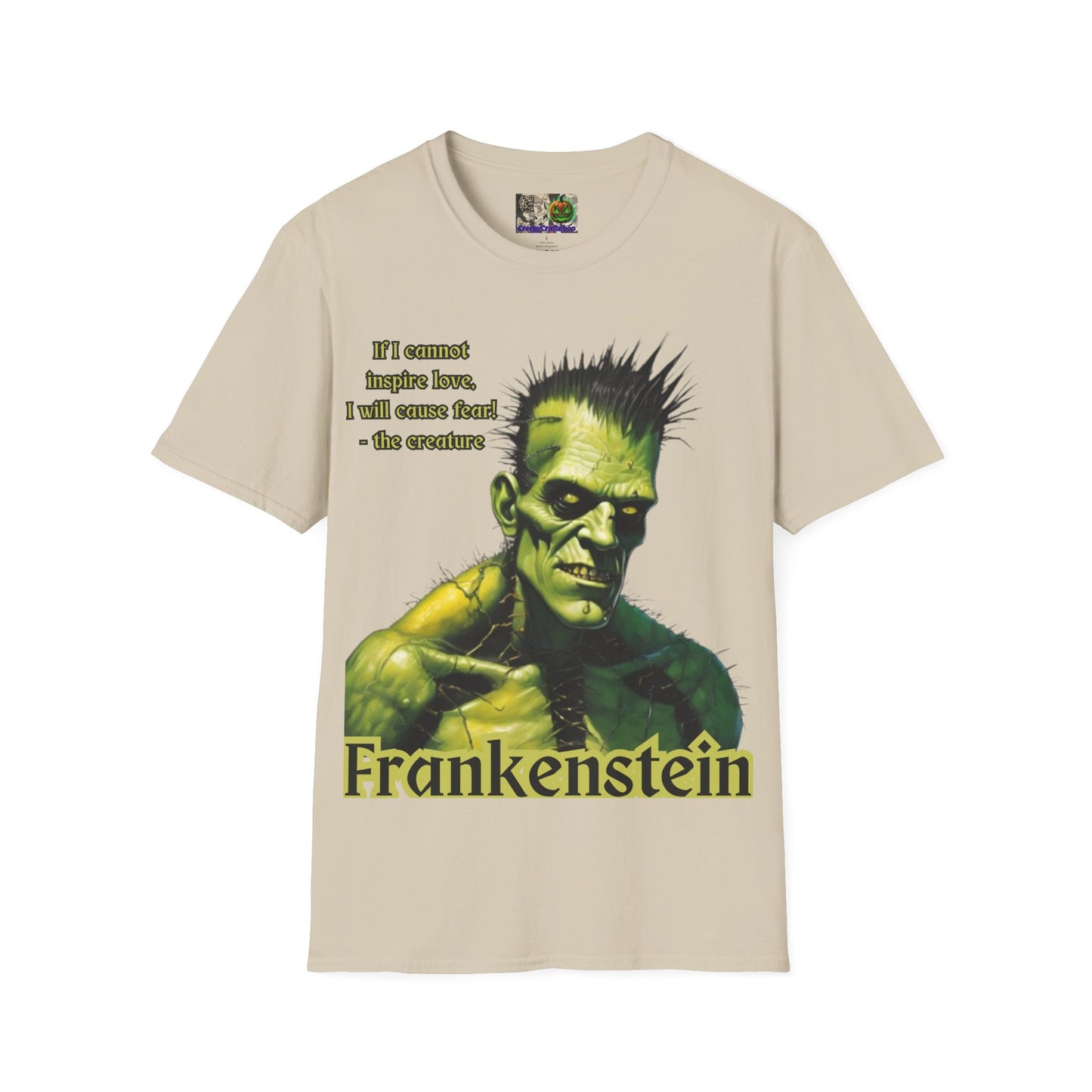 Frankenstein's Creature Light colors Unisex T-Shirt by CreepyCrafts.boo