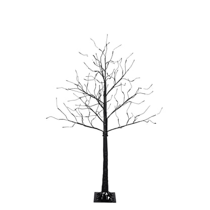 3 Pc Illuminated Halloween Tree with Purple LED Glow