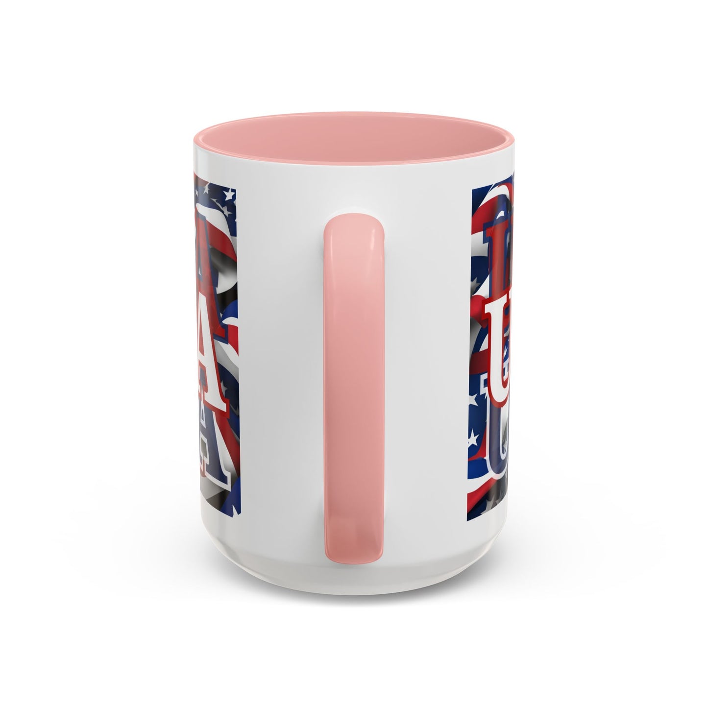 USA White font Center Patriot Accent Mug by cypherpunkgear.com