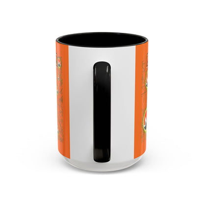 Monero (XMR) don't assume your freedoms are assured Orange Accent Mug by cypherpunkgear.com