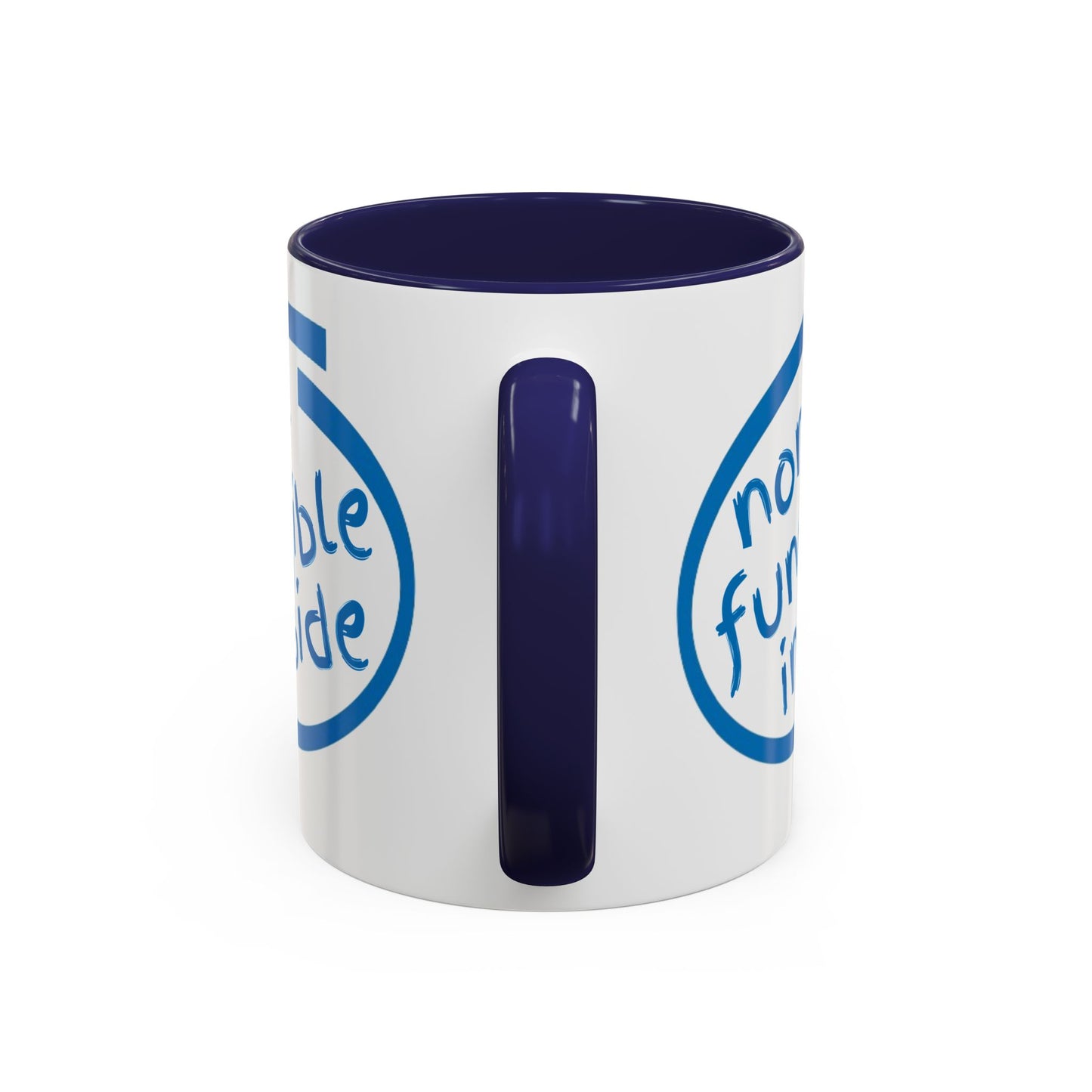 Non-Fungible Inside White Accent Mug by cypherpunkgear.com