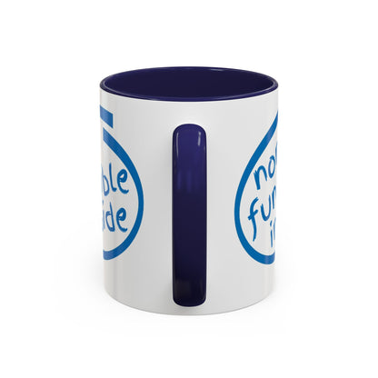 Non-Fungible Inside White Accent Mug by cypherpunkgear.com