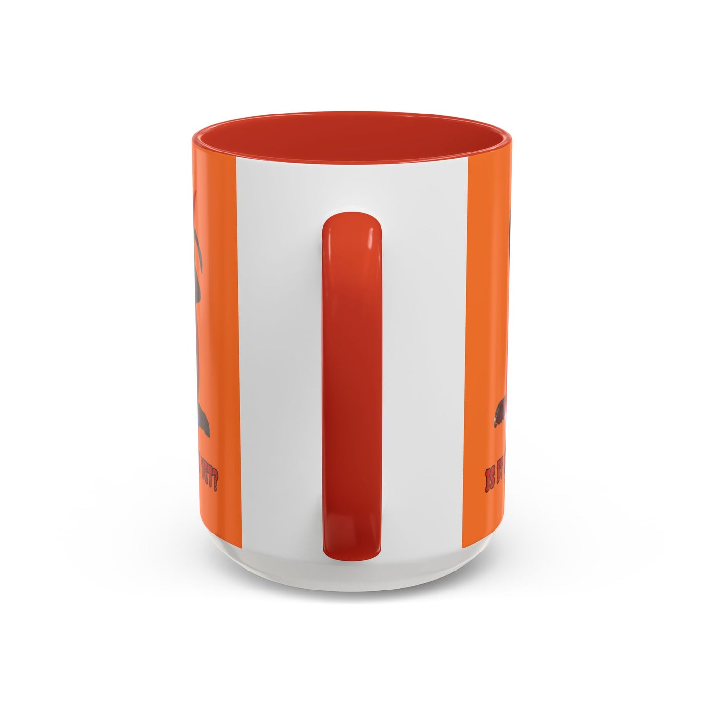 Is it Halloween yet? Orange Accent Mug by CreepyCrafts.boo