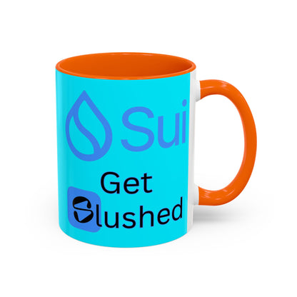 Sui: Get Slushed Light Blue Accent Mug by cypherpunkgear.com