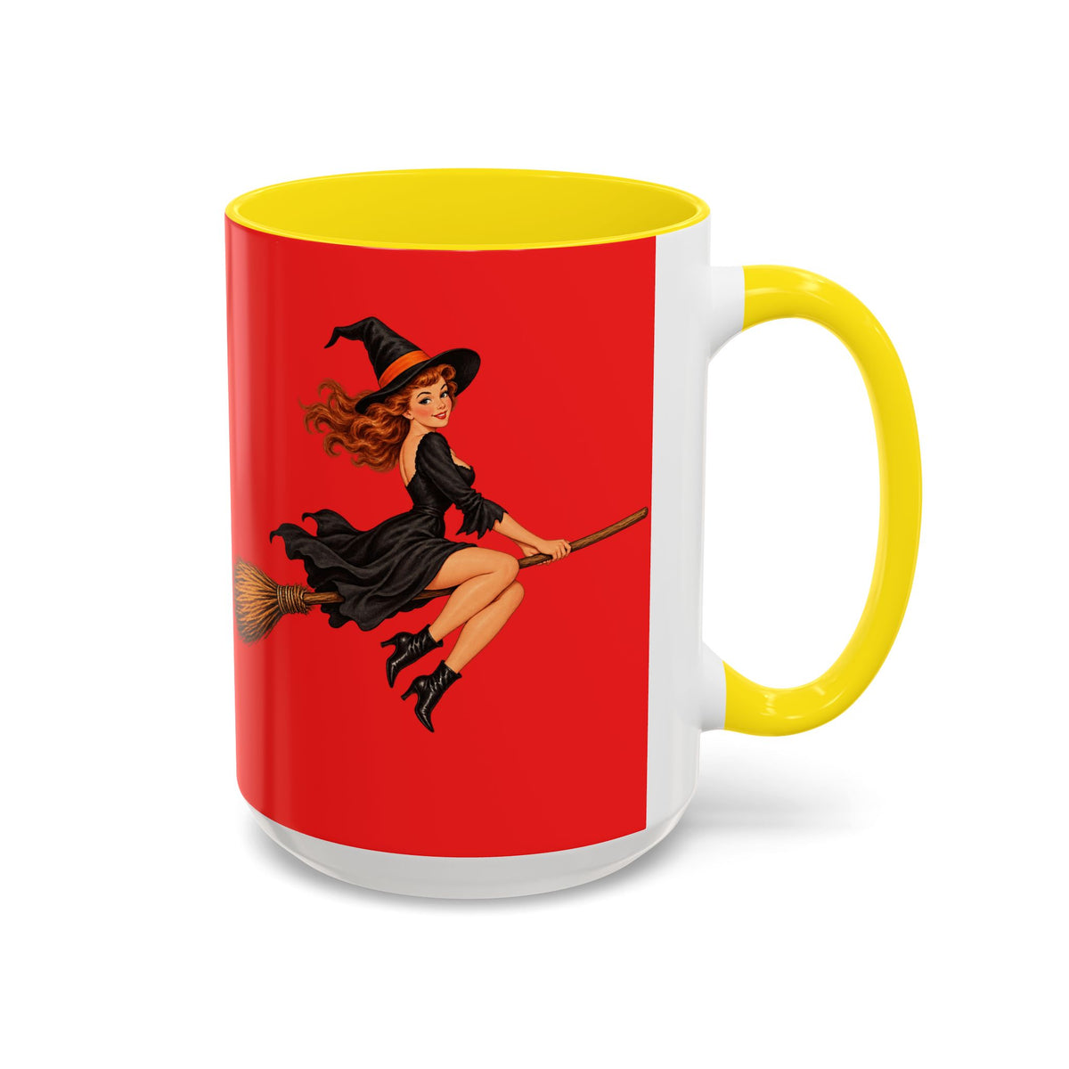 Hazel Hex Red Accent Mug by CreepyCrafts.boo