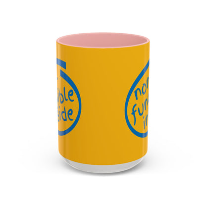 Non-Fungible Inside Yellow Accent Mug by cypherpunkgear.com