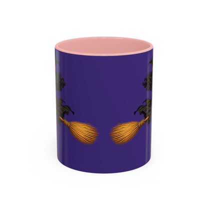 Velvet Vex Purple Accent Mug by CreepyCrafts.boo