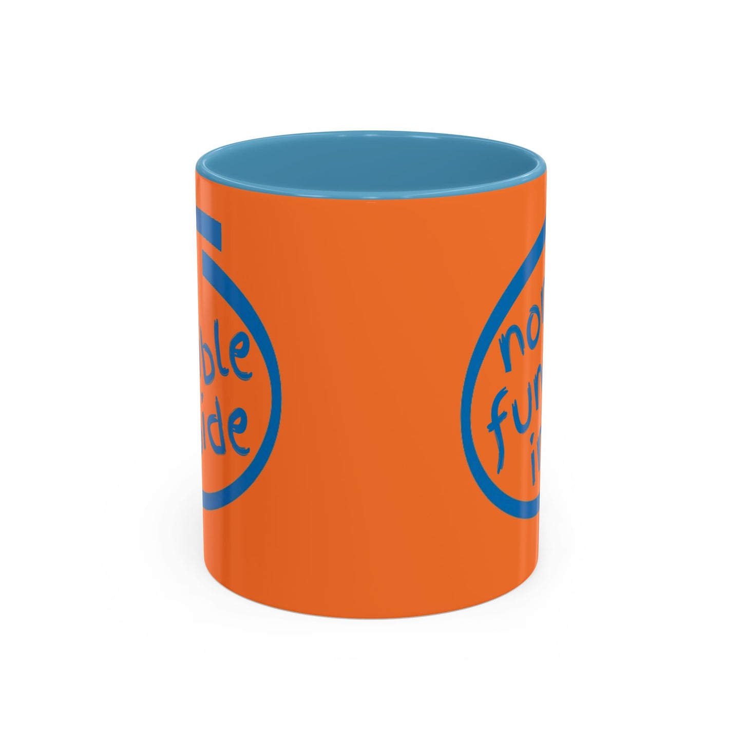 Non-Fungible Inside Orange Accent Mug by cypherpunkgear.com