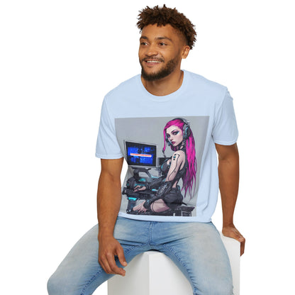 Netrunner Cyberpunk Unisex T-Shirt by cypherpunkgear