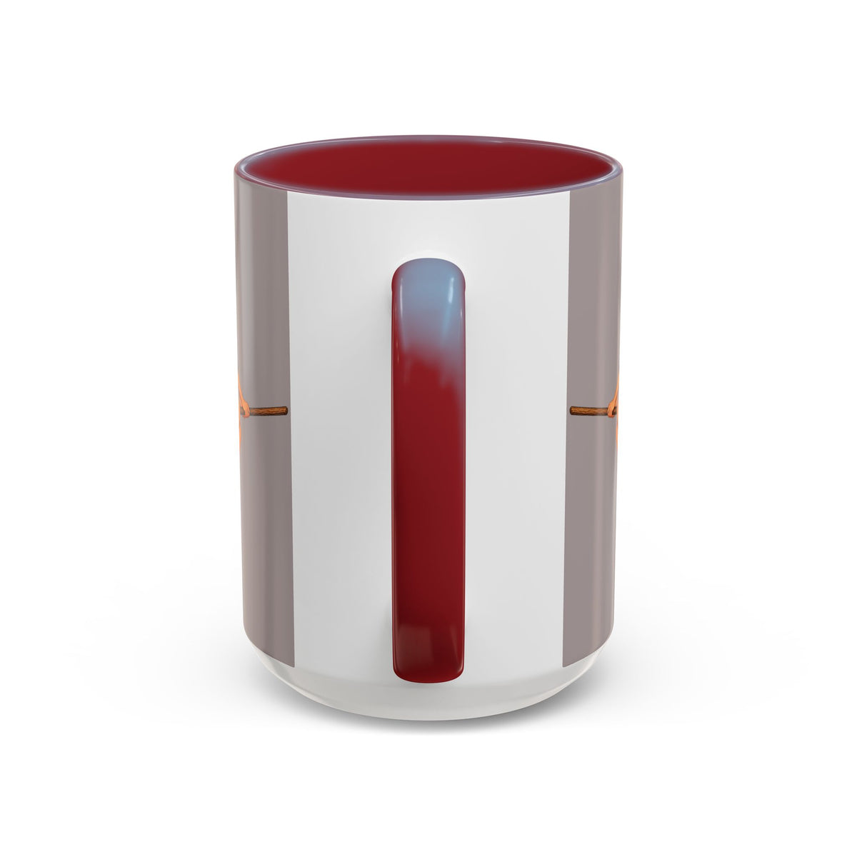 Hazel Hex Grey Accent Mug by CreepyCrafts.boo