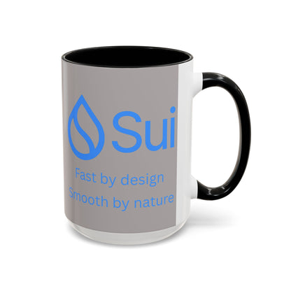 SUI Grey Accent Mug by cypherpunkgear.com