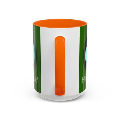 Hyperliquid White font Green Accent Mug by cypherpunkgear.com