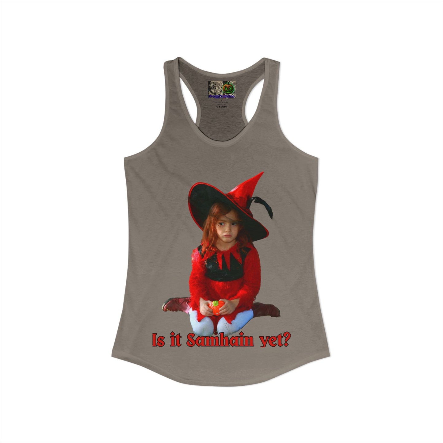 Is it Samhain yet? Women's Racerback Tank Top by CreepyCrafts.boo