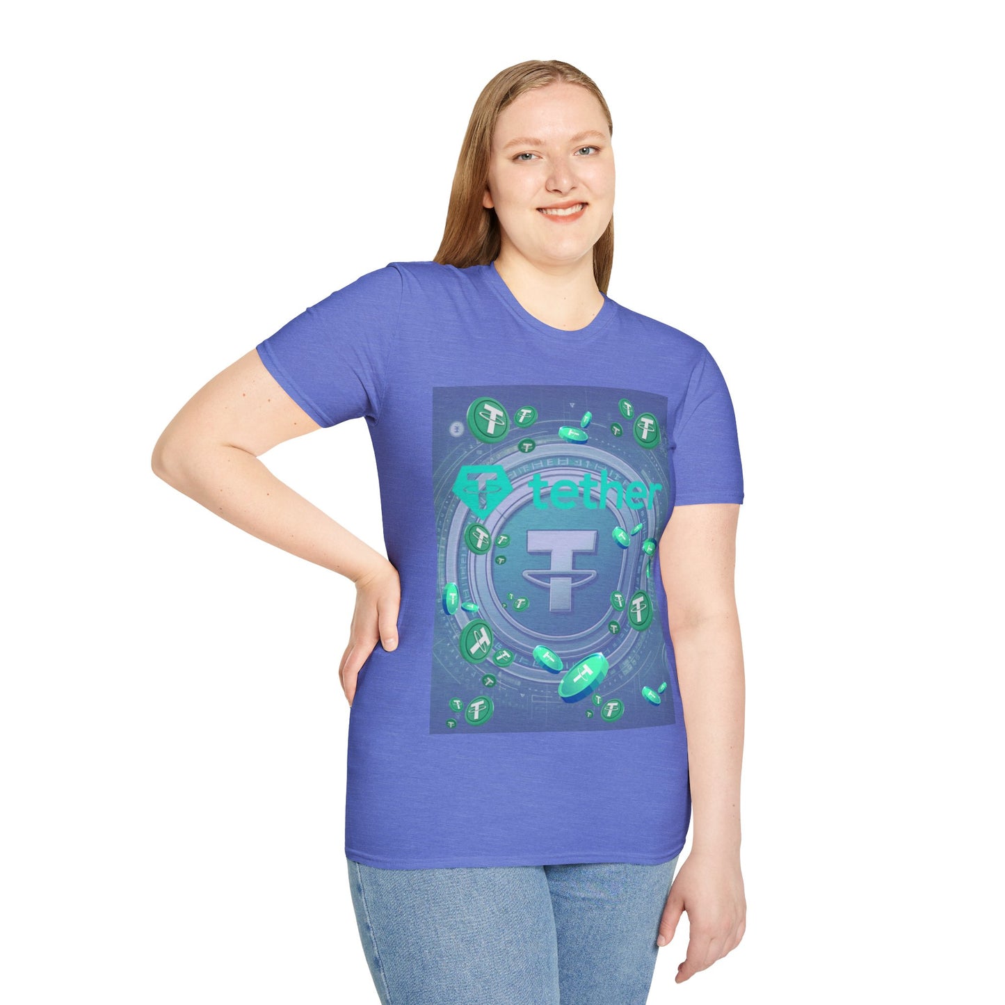 Tether LTcolors Unisex T-Shirt by cypherpunkgear.com
