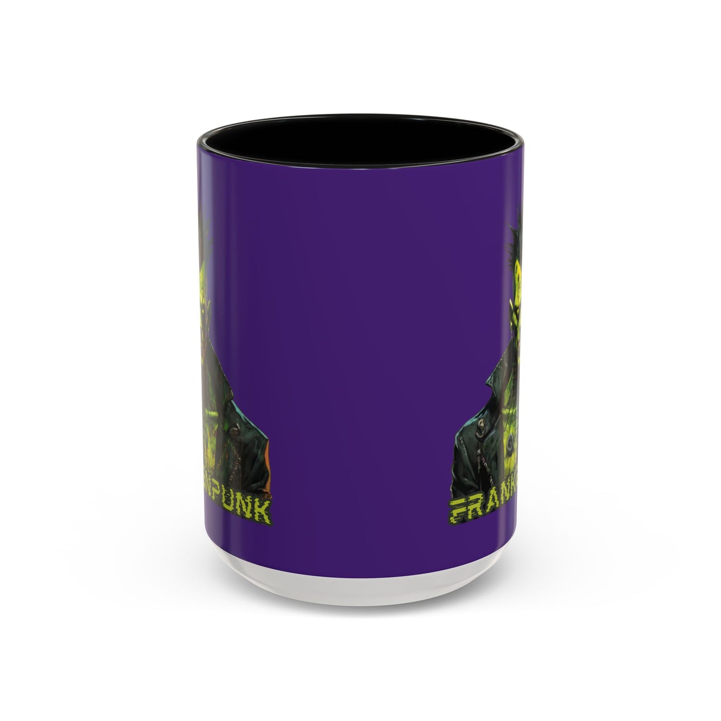 Frankenpunk Purple Accent Mug by CreepyCrafts.boo
