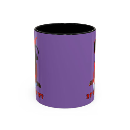 Is it Halloween yet? Light Purple Accent Mug by CreepyCrafts.boo