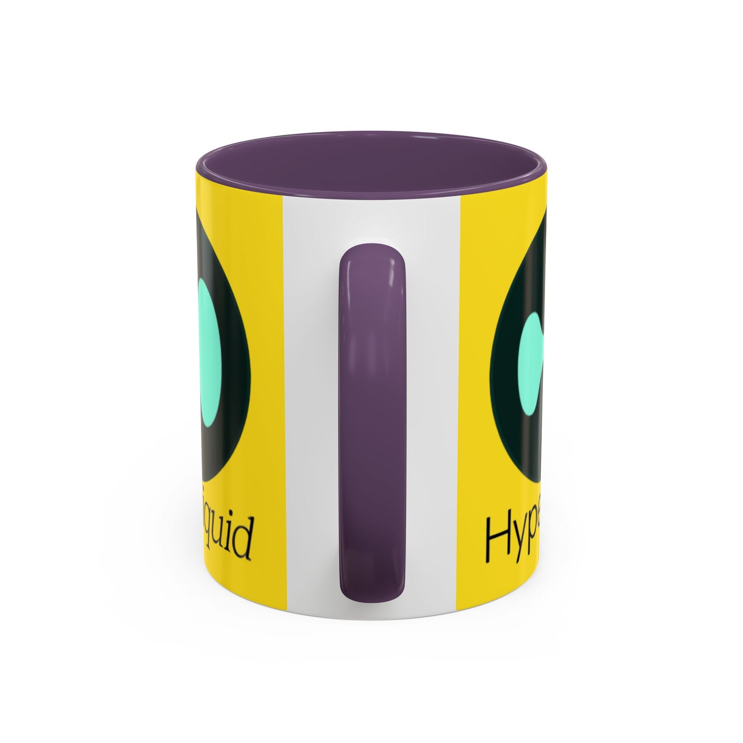 Hyperliquid Black font Yellow Accent Mug by cypherpunkgear.com