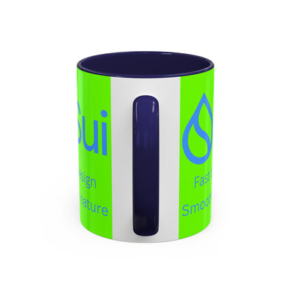 SUI Green Accent Mug by cypherpunkgear.com