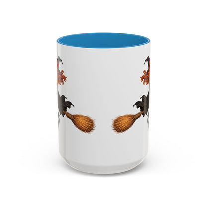 Hazel Hex White Accent Mug by CreepyCrafts.boo