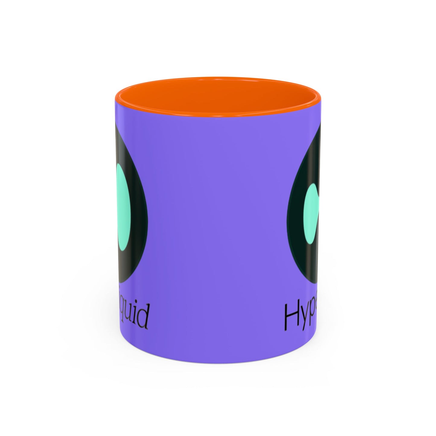 Hyperliquid Black font Light Purple Accent Mug by cypherpunkgear.com