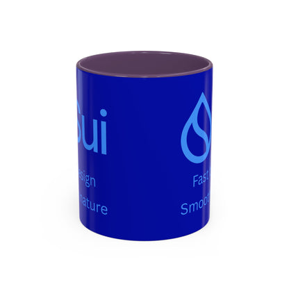 SUI Dark Blue Accent Mug by cypherpunkgear.com